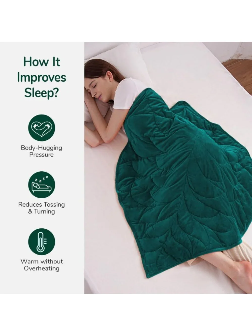 Cozy 7 lbs Weighted Lap Blanket for Adults, 41